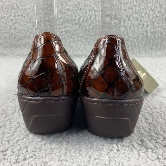 NEW SPRING STEP‎ KART II SHOES Wedge Womens 6.5 us or 37 Croco Embossed Brown - Picture 6 of 16
